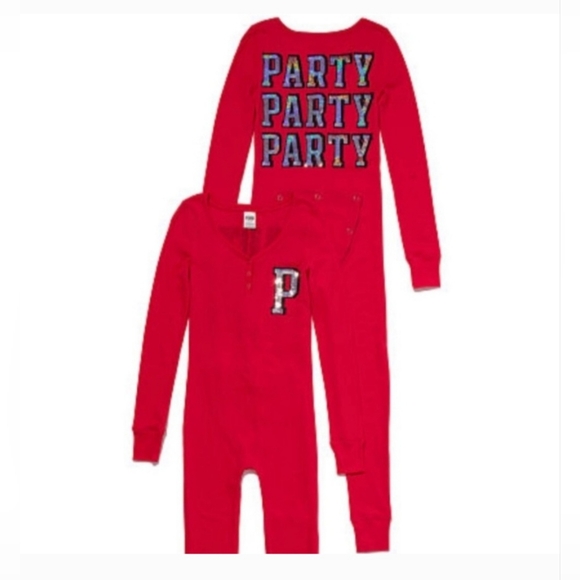 PINK Victoria's Secret Other - NWOT Victoria's Secret Pink Thermal Onesie XS